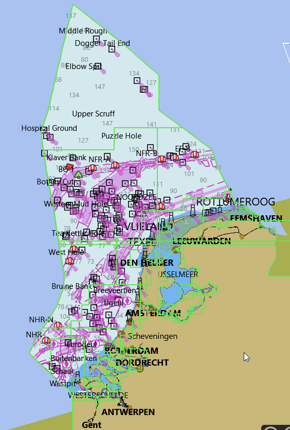 S57 ENC (vector)kaarten geheel Nederland